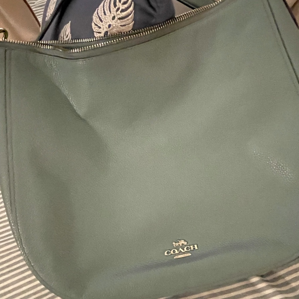 Blue Coach Hobo Bag